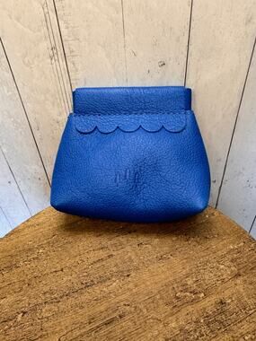 Portland Leather Penny Pouch SKY DIVE Penny Pouch FAST SHIP Blue Coin Purse